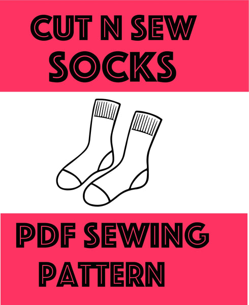 Sock Seam Pattern Socks Digital Pattern Download – Sew Anastasia