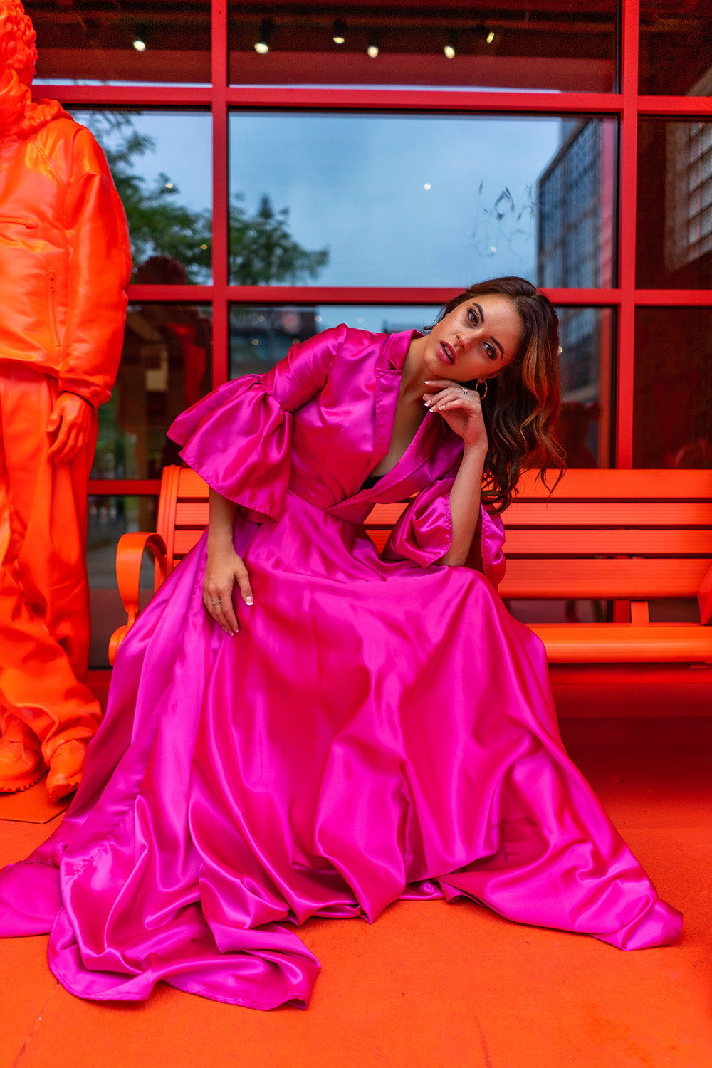 Hot Pink Shirt Dress Sew Anastasia Hot Pink Shirt Dress Sew Anastasia