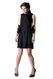 Tailored Black with Lace Neckline Cocktail Dress 89% off