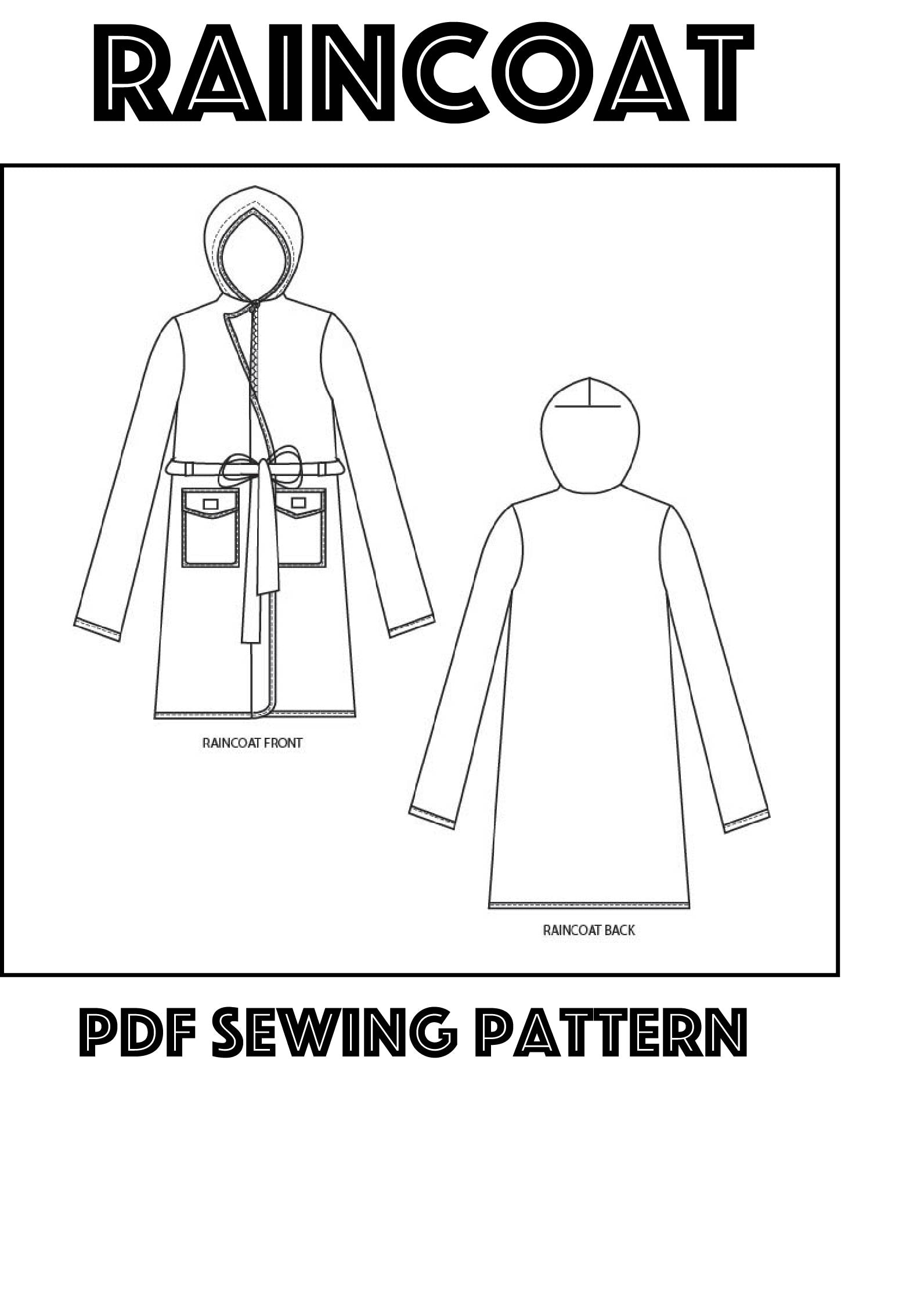 Raincoat Sewing Pattern PDF