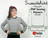 Sweatshirt Sewing Pattern PDF Digital Download